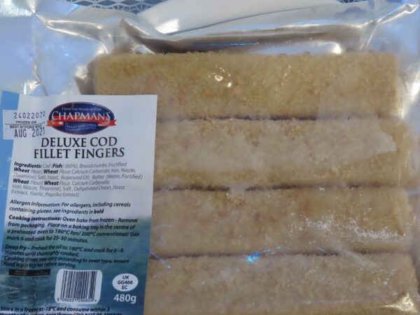 Fish fingers at Peets Plaice in Southport