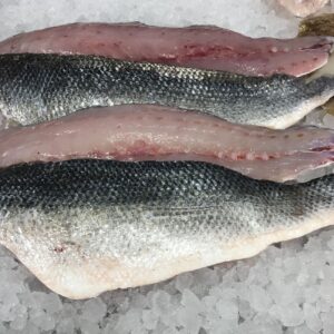 Wild sea bass fillets from Peets Plaice in Southport