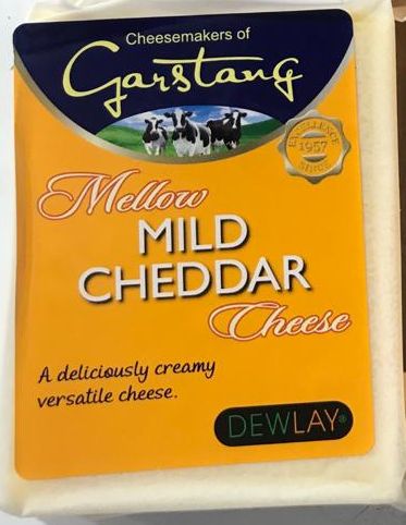 Garstang Mellow Mild Cheddar Cheese at Peets Plaice in Southport